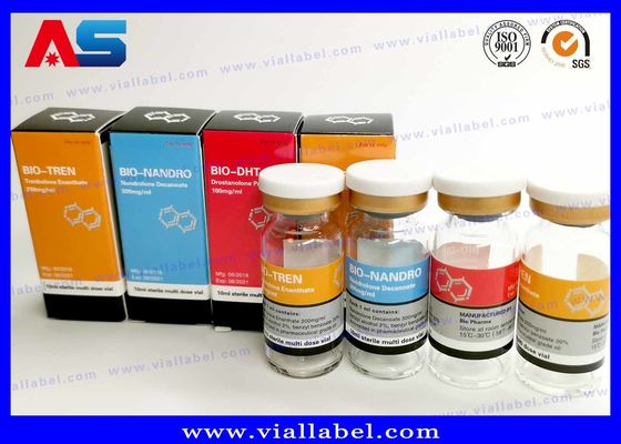 Bodybuilding Cypionate Pharmaceutical Bottle Labels 25x60mm ISO Certified for 10ml vials