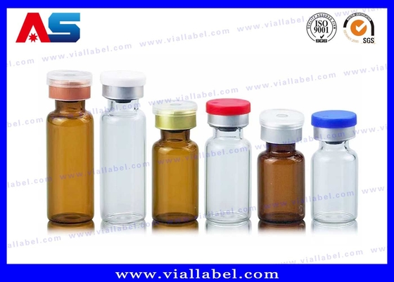 Manual crimper Sterile Glass Bodybuilding 10ml Vials With Caps