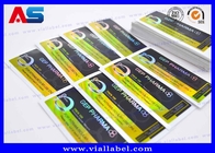 4C Full Color Vials Laser Hologram Sticker, SGS Printing Bottle Labels