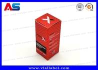 Paper Packaging 10ml Vial Boxes , Hologram 10ml Paper Vial Box With Custom Design Muscle Growth / Bodybuilding