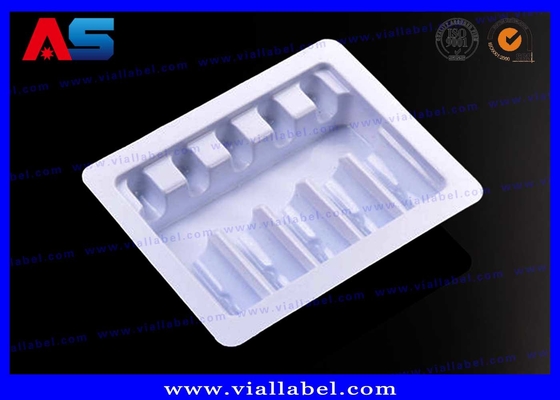 2ml 10 Vials Transparent / white / Black Pharmaceutical Blister Packaging With Labels