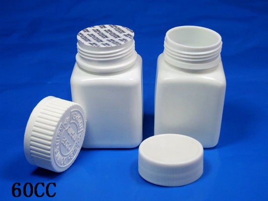 60 Tablets Pharmacy Small Pill Vials SGS certified With Childrenproof Plastic Caps pharmacy pill bottles