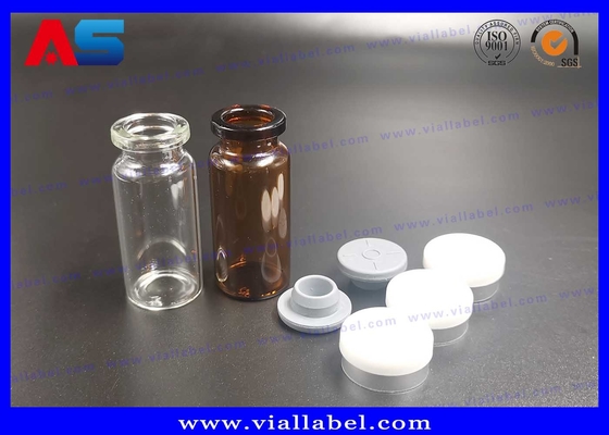 Manual crimper Sterile Glass Bodybuilding 10ml Vials With Caps