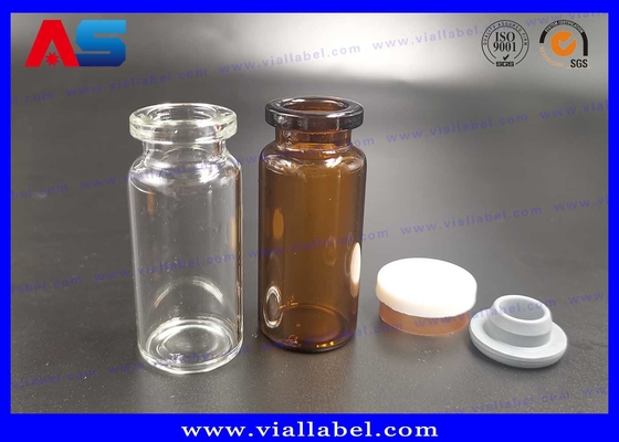 Manual crimper Sterile Glass Bodybuilding 10ml Vials With Caps