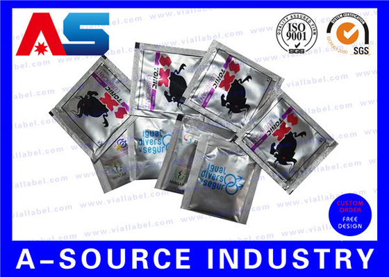 Male Sex Condom Package 11C Aluminum Foil Vacuum Sealer Bag ISO9001 Approved heat seal foil bags