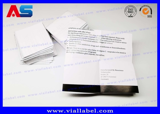 Paper Peptide Pamphlets Printing , Package Insert Description Paper A4 Size Foldable INSTRUCTION MANUALS printing
