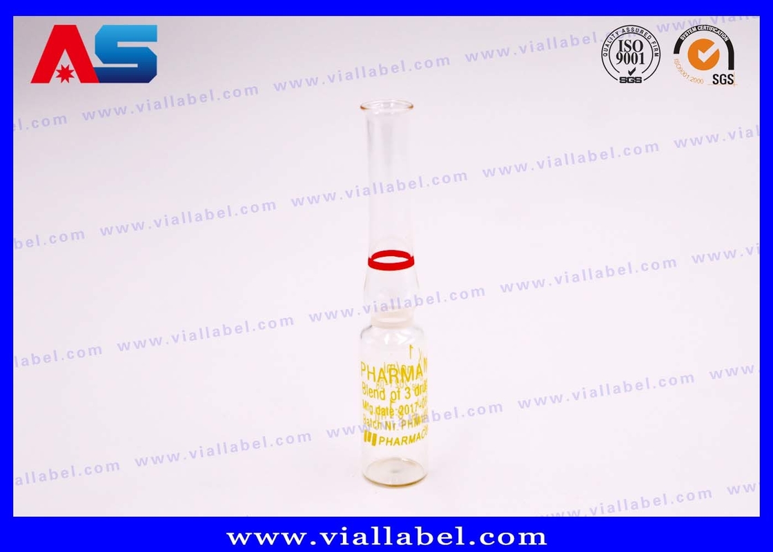 Sustanon Clear Pharmaceutical Glass Ampoule With Rings 1ml 2ml 3ml 5ml 6ml 10ml