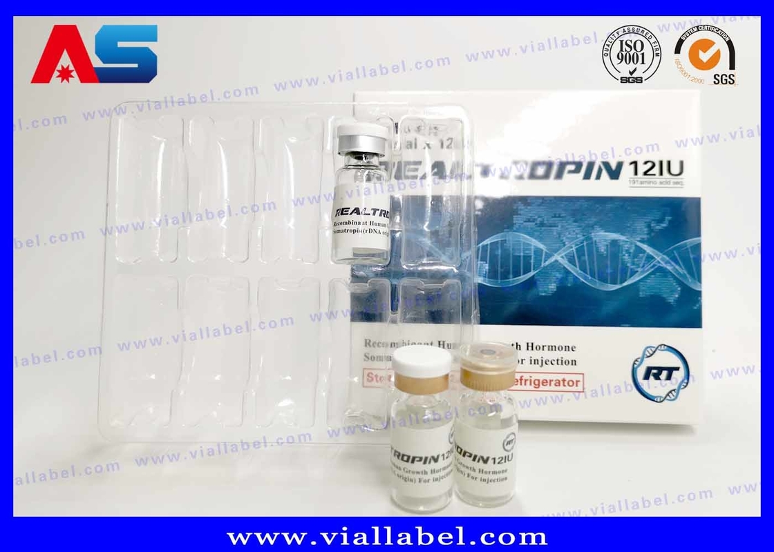 Pharmaceutical Design Printing Somatropina Hcg 2ml Vial Box Packaging With Label bodybuilding paper packaging box
