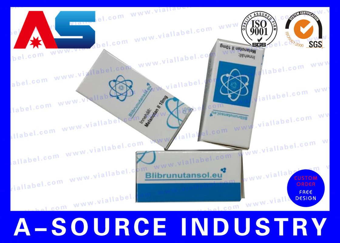 Common CMYK / Panton Printed 10ml Vial Boxes , 10ml Bottle Boxes For Pharmacy