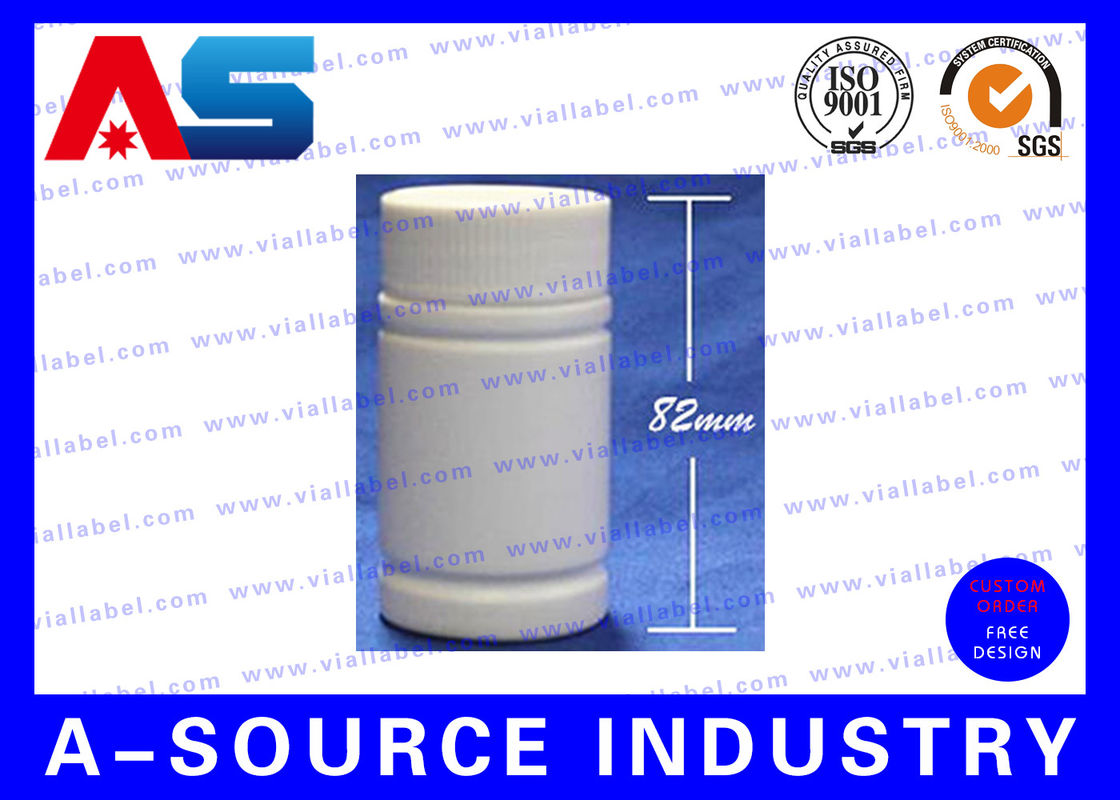 Eco - Friendly 80ml Round Plastic Pill Bottles / Medicine Bottle With Screw Cap plastic medicine bottles