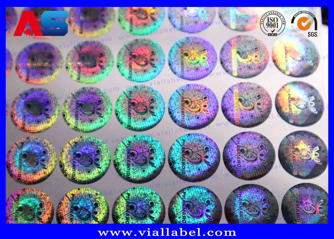 Custom 3d Holographic Tamper Evident Security Label 20mm Anti Counterfeiting Security Code Sticker Label