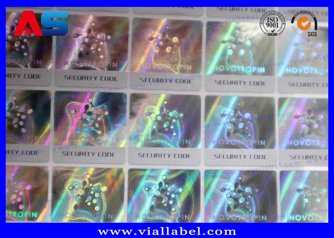 Custom Scratch 3D Holographic Sticker QR Code Label Printing And Color Variable void sticker