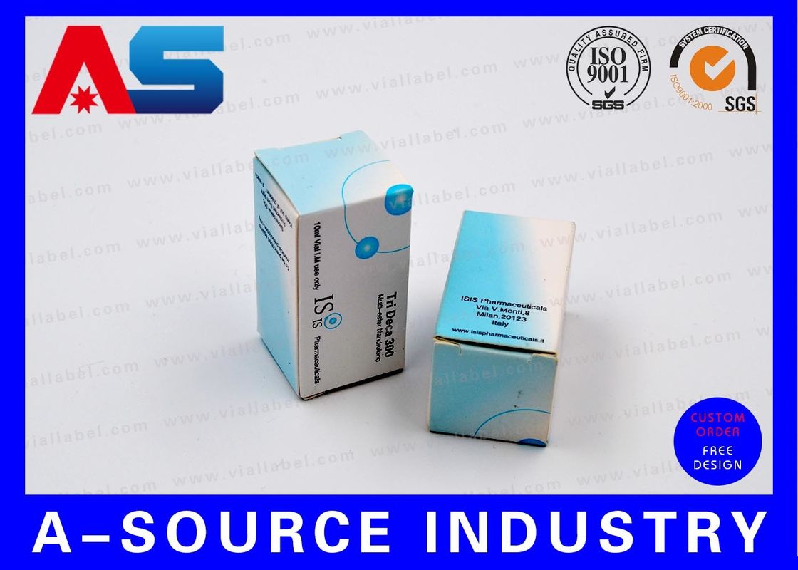 Acheter Peptide Vial Storage Box Matt Finish Anti - Fake Blue White Printing for bodybuilding packaging