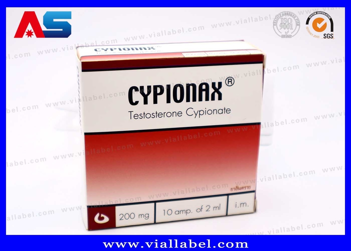 Customized 10ml Vial Boxes With Plastic Trays Of 10 Bottles Ampoules Anti Fake Printing