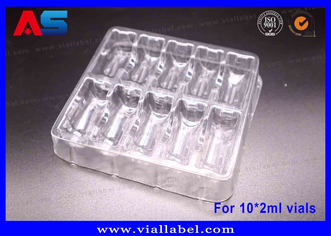 55um PET Transparent Blister Packaging for 10 x 2ml Vials – Ready to Ship, Durable, Eco-Friendly, Factory Direct
