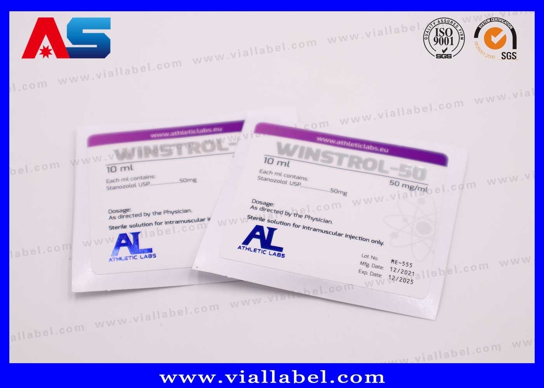 Custom Fitness Supplement Labels for 2ml/8ml/10ml Glass Vials | Tamper-Proof Holographic & Waterproof Printing | 12+ Years Expertise | DDP Shipping & Hassle-Free Compliance