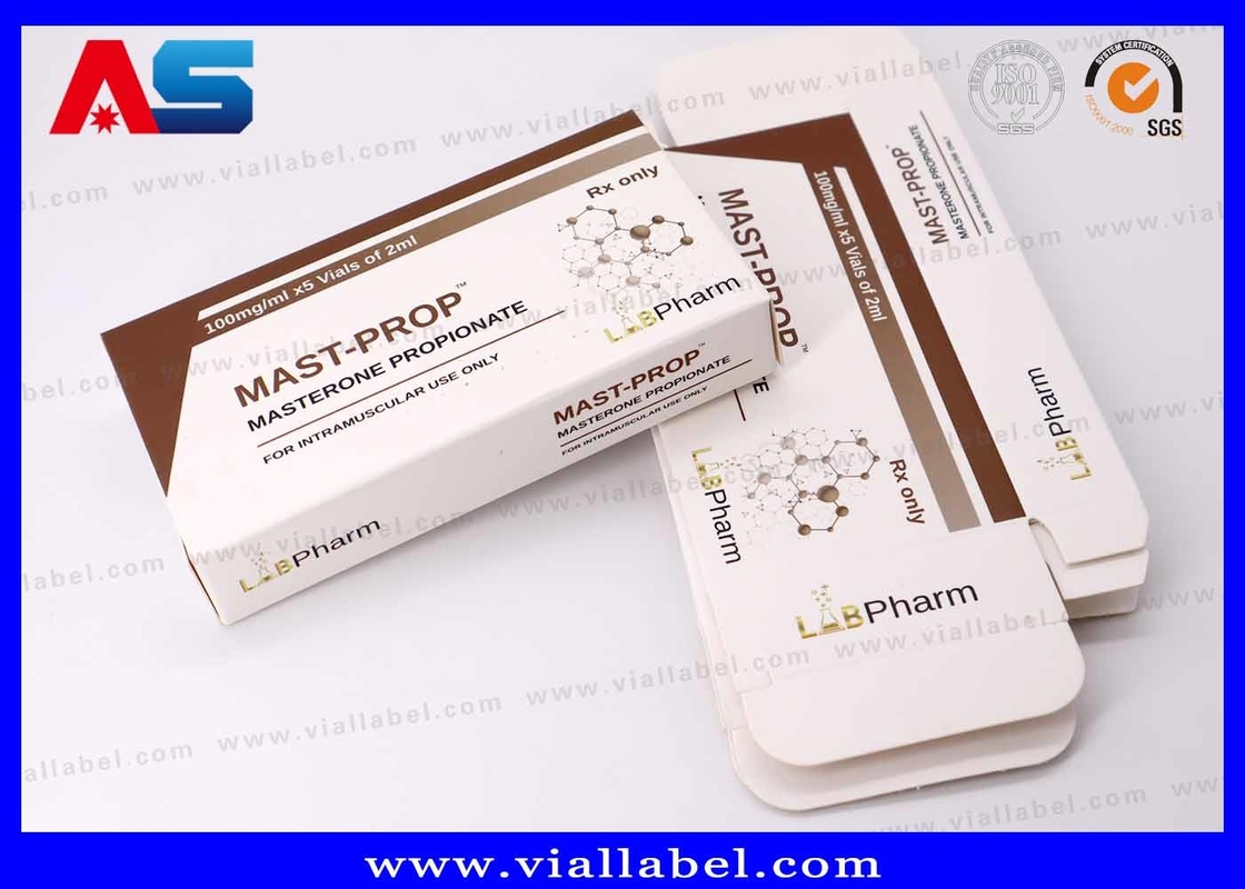 Custom Peptide Storage Box for 2x2ml Vials , Premium Peptide Packaging Box Customized Printing