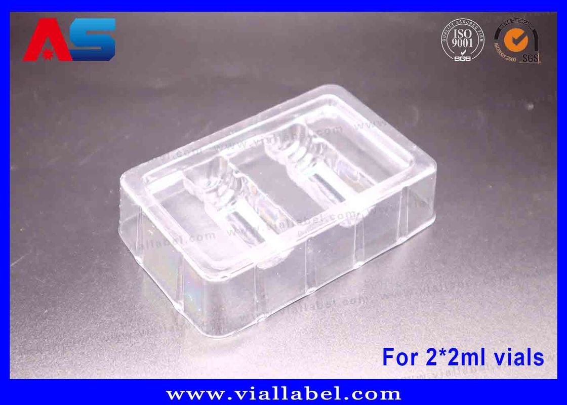 2ml Bottle Blister Trays For peptides / Hcg Package Blisters 50um Thickness Clear Trays