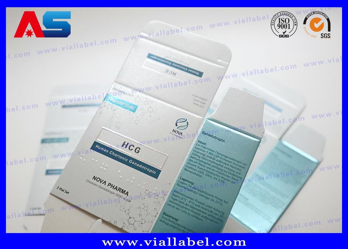 High Quality 3ml Peptide Paper Box Package For 2 Vials  of 3ml Free Design MOQ 500 sets