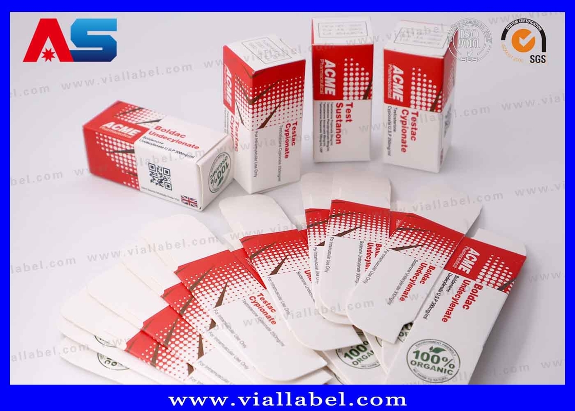 High Quality Hcg Small Vial And Box Printing, Peptide Paper Box Package For 2 Vials  of 2ml