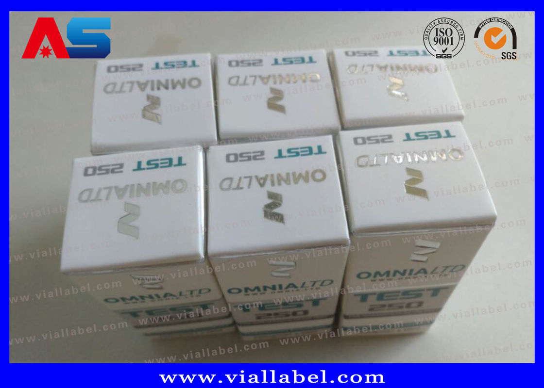 Custom Peptide Injections Cardboard Vial Box For Pharma Packaging Omnia small paper box