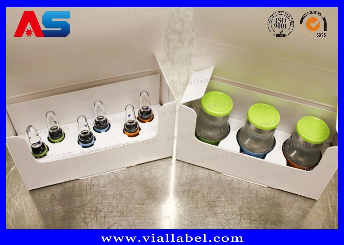 PCT / Hcg Pharmaceutical Packaging Box Stopper Caps / Medication Pill Box for 1ml vial / ampoule