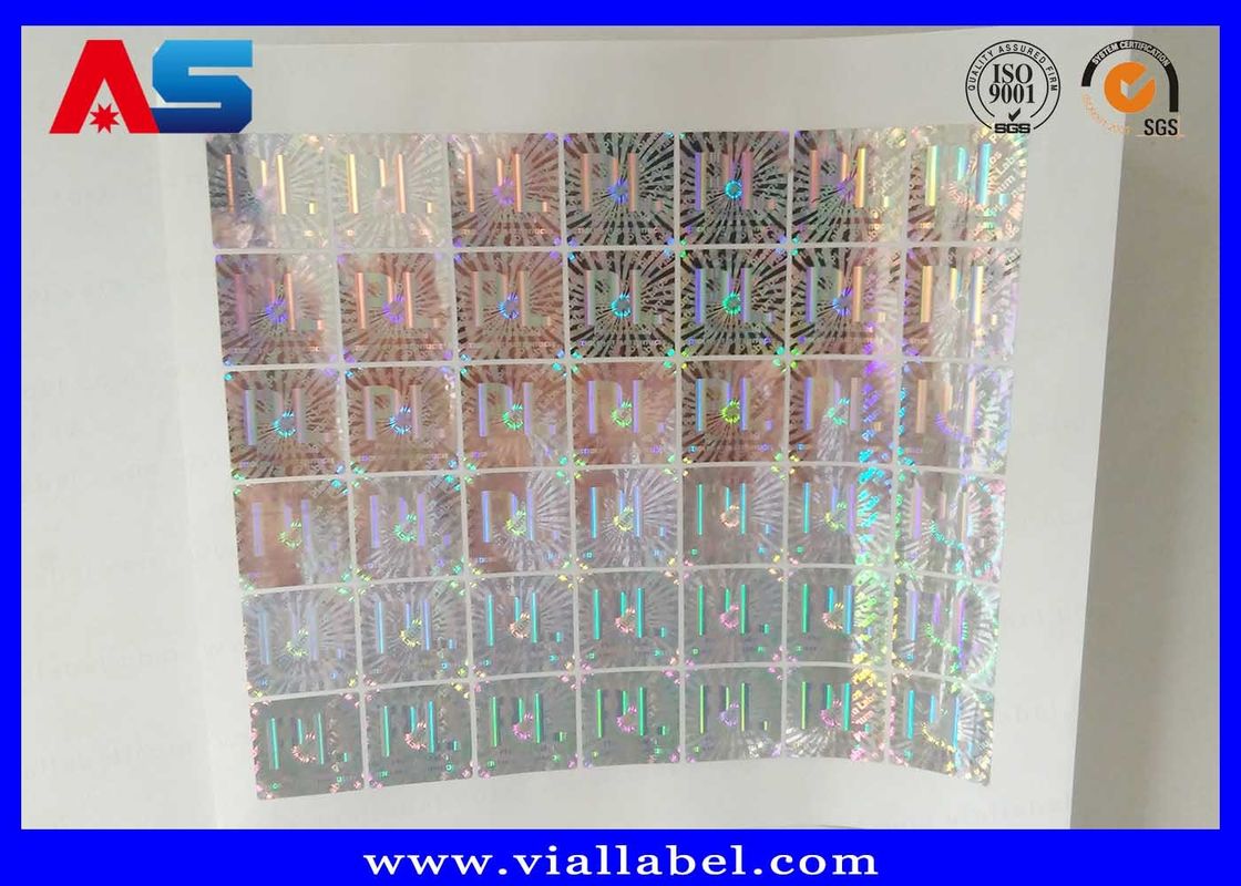Matrix Laser Custom Holographic Stickers Vinyl Hologram Void For Vial Storage Box 3d laser hologram