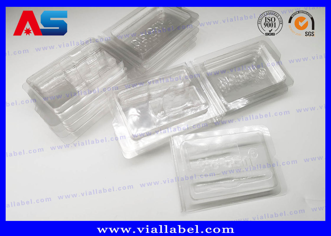 PVC Clear Ampoule Blister Packaging Tray For Medication 2ml Vials  Engrave Embossing pharmaceutical blister packaging