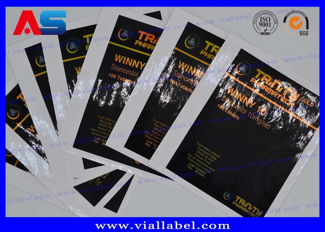 Laser Hologram Prescription CMYK Pill Bottle Label Sticker For Bottle / bag