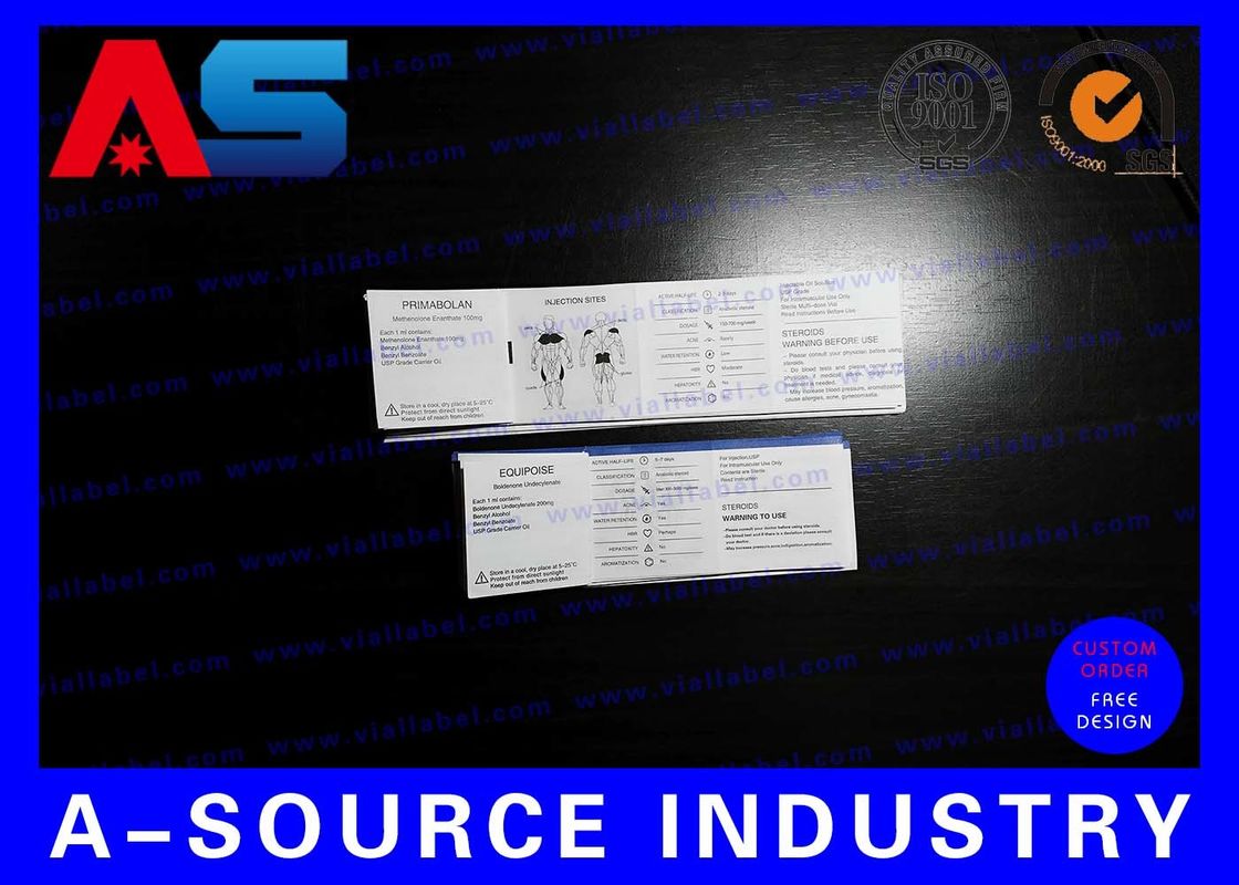 Boldenon Medication Product Insert Printing Empty Sterile Vials 10ml pharmaceutical peptide packaging boxes labels