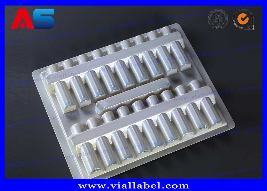 Plastic Pen Cartridge Blister Clamshell Packaging Tray 60 um Thickness Clear Transparent Color