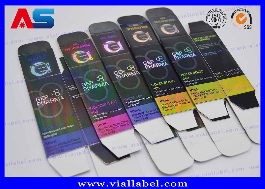 Gep Pharma 10ml Glass Vial 300g Paper Printed Packaging Boxes body building vial boxes