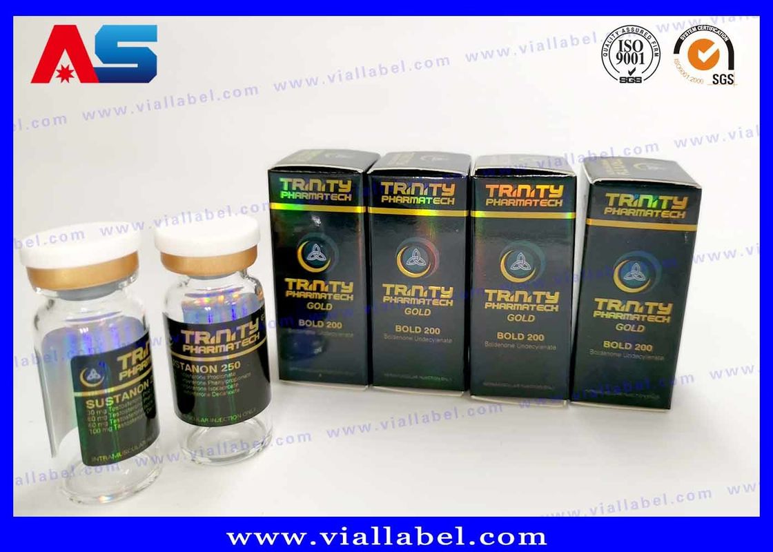 Laser Hologram Panton Color Laboratory Small Bottle Boxes And Labels bodybuilding packaging boxes