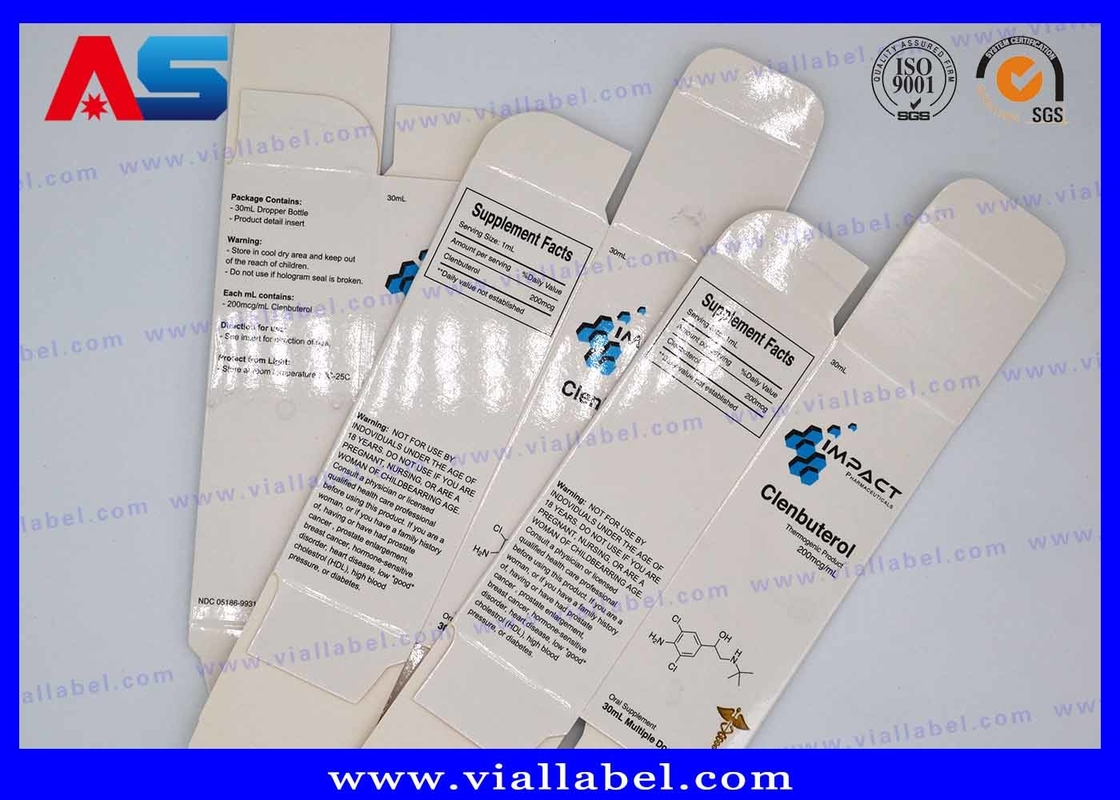 SGS Small 10ml Vial Box For Bodybuilding Musculation Peptides Steroids Package