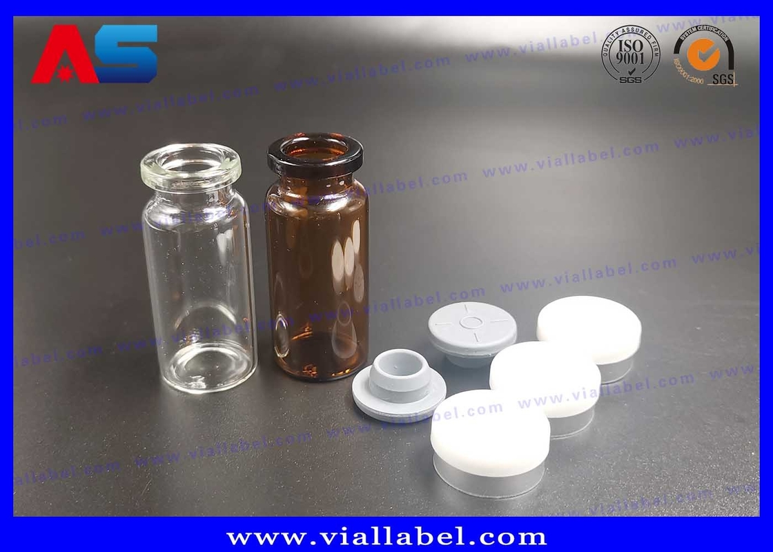 Sterile Bottles And Tops Small Glass Vials , Bayonet Mouth Glass Dropper Bottles flip off seal caps