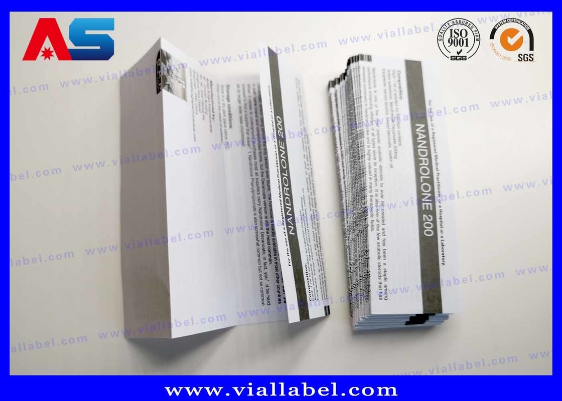 Paper Peptide Pamphlets Printing , Package Insert Description Paper A4 Size Foldable