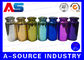 Colorful Small Glass Vials Bottles Embossed , 10ml Glass Dropper Bottles