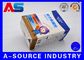 Children Nutrition Packaging Box Blue Metallic UV Spot Embossed Printing Paper Pill Box