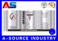 Custom Supplement Bottle Labels , Printing Glossy Aluminum Foil Labels In Rolls