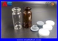 Supply Mini Glass Vials With Plastic Aluminium Tops For Peptides Hcg Hgh, High quality