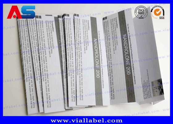 Foldable 10ml Paper Leaflet Inserts Printing For Peptide Description