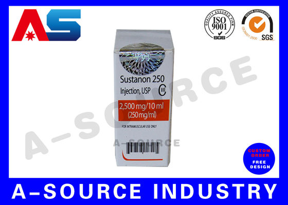 Holographic Custom Printed Boxes , Medicine Packaging Boxes For Products peptide vials