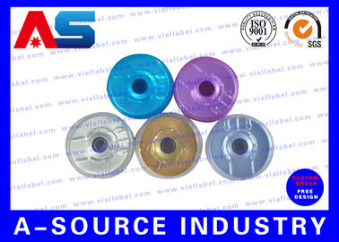 Multicolor  Plastic Bottle Closures Flip Off Caps For Small Glass Serum Vials 11mm, 13mm, 20mm