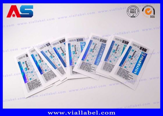 Holographic Printing Peptide 10ml Vial Labels Custom Design custom bottle stickers