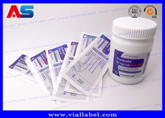 PP PET Plastic Adhesive Pill Bottle Sticker Custom Printing custom bottle labels