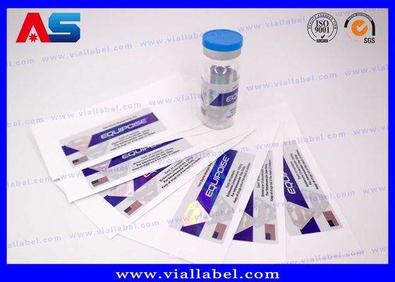 Professional 10ml Vial Labels , Anti Count-erfeit Hologram Vial Stickers custom bottle labels