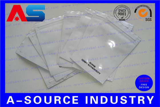 Custom Sizes Fine Aluminum Foil Bags / Pouch Zip - Lock For Pharmaceutical Peptide Oral Pills