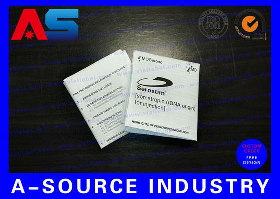 Leaflet Maker Paper Custom Leaflet Printing Foldable Package Insert Printing For Soma-tropin Hcg Description
