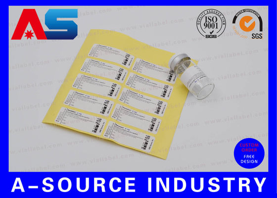 Adhesive Anti-Fake Paper 2ml Stickers For Soma-tropin DNA Origin Sterial Water Injection Vials