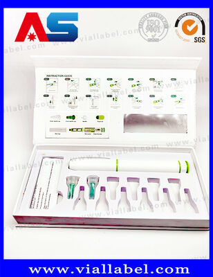 Custom Semaglutide Injection Pen Boxes With White Eva Insides, HIgh Quality Printing Laser Holographic Pen Box
